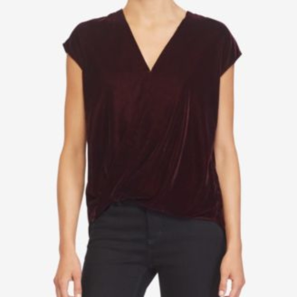 NWT Ralph Lauren Wine Velvet Shirt
